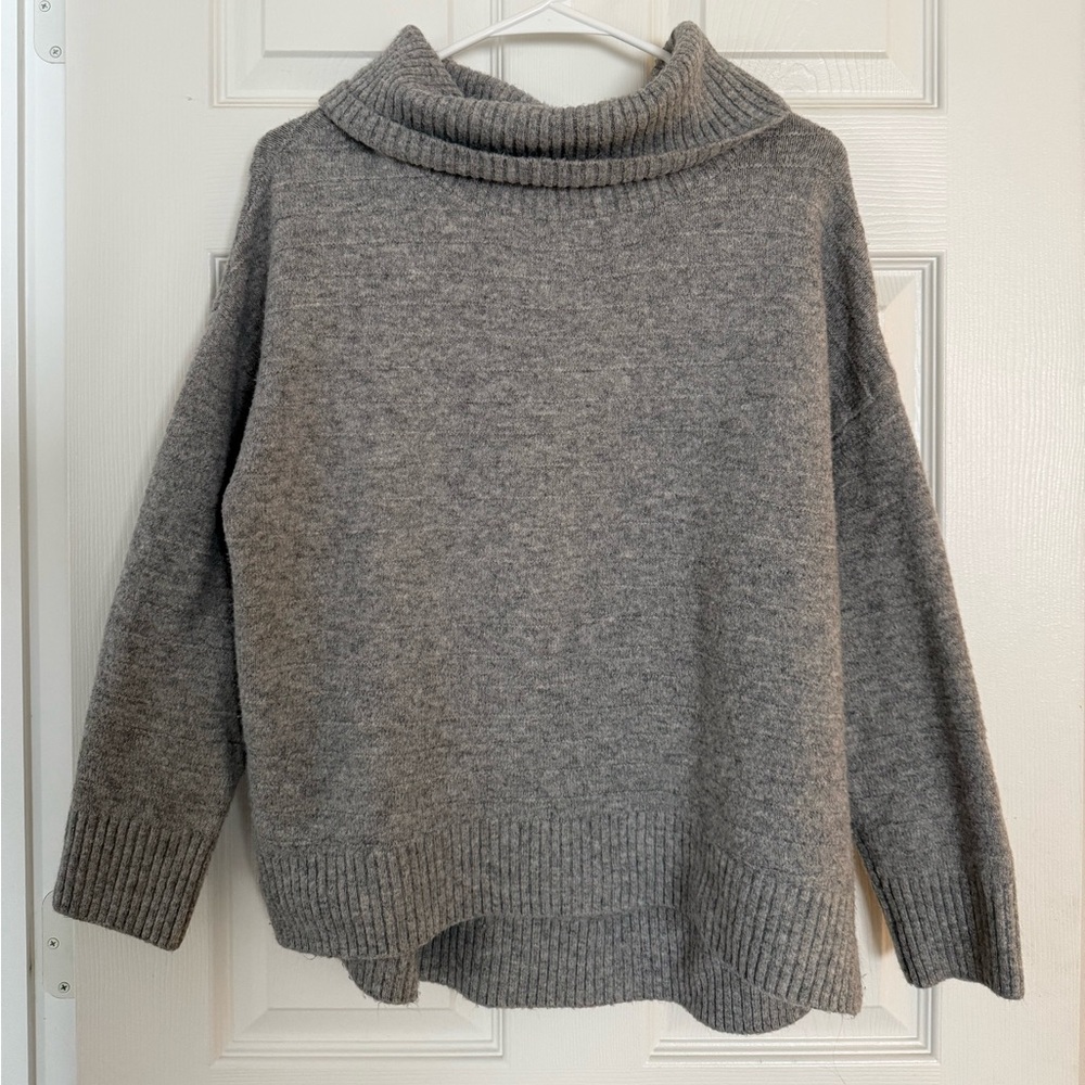 Old Navy Gray Cowl Neck Sweater